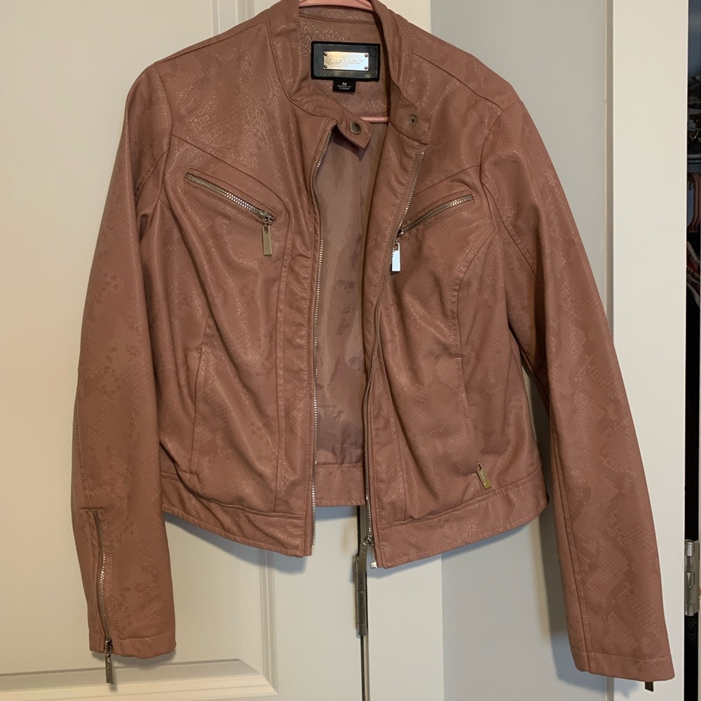 Jou Jou’s Burnt Salmon Leather Jacket
